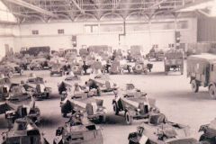 Car-Hangar-Numbers 1 & 3 Armoured Car Squadrons -BAFO-Lunenburg-Germany-1950
