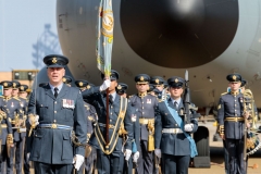 II Squadron RAF Regiment consecration of new standard parade at RAF Brize Norton