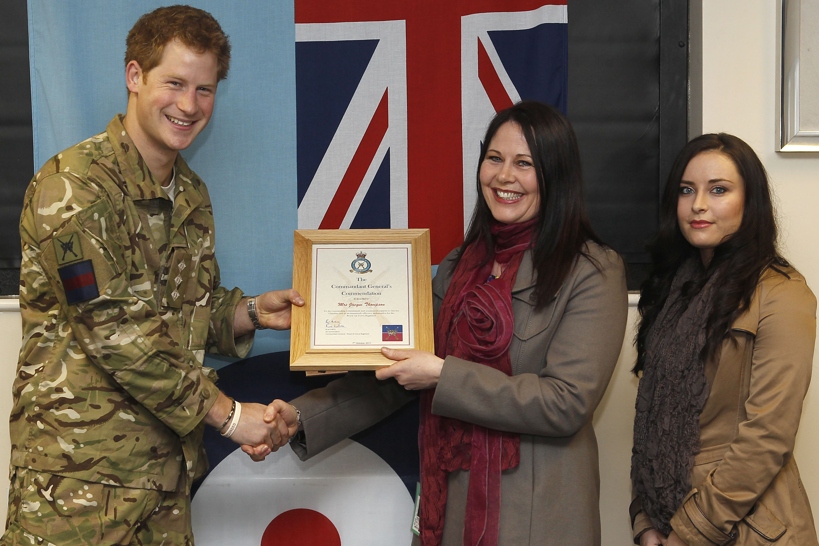 PRINCE HARRY VISITS RAF HONINGTON