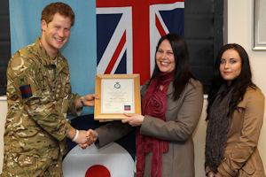 PRINCE HARRY VISITS RAF HONINGTON