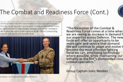 The Combat and Readiness Force (Continued)