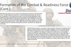 Formation of the Combat & Readiness Force (Continued 1)